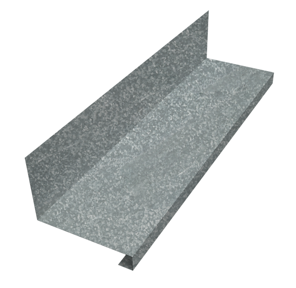 Планка примыкание нижнее к трубе для Кликфальц Pro 0,7 Zn (2м)