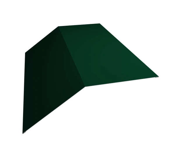 Планка конька плоского 190х190 0,5 GreenCoat Pural BT, matt RR 21 светло-серый (3м)