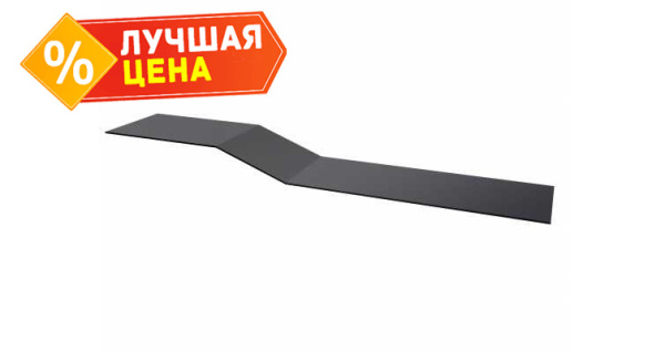 Планка крепежная фальц 0,45 PE с пленкой RAL 7004 сигнальный серый (2,5м)