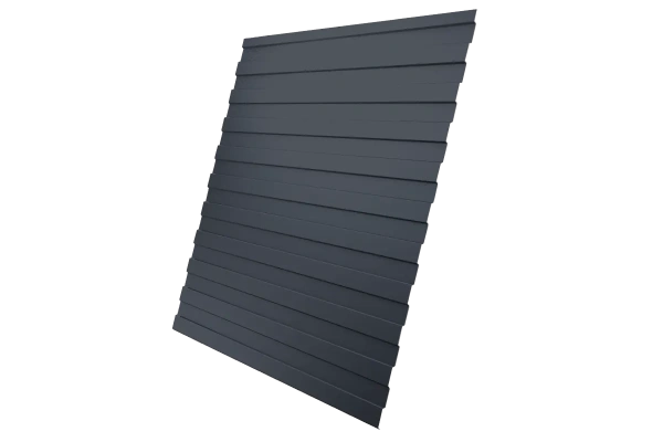 Профнастил С20В 0,5 Satin RAL 7024 мокрый асфальт