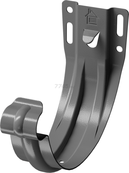 VEGALux 125/90 RAL7024 Держатель желоба карнизный штампованный (короткий)