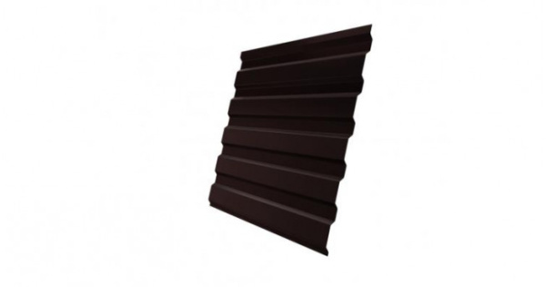Профнастил С8А 0,5 Satin RAL 8017 шоколад DRIP