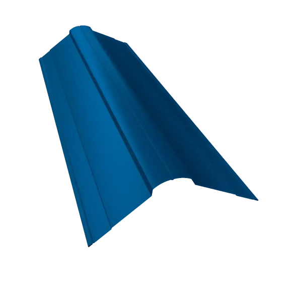 Планка конька фигурного 100x100 0,5 Satin Matt RAL 9005 черный (2,5м)