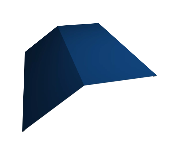 Планка карнизная широкая 100х85 0,5 Satin с пленкой RAL 5005 сигнальный синий (2,5м)