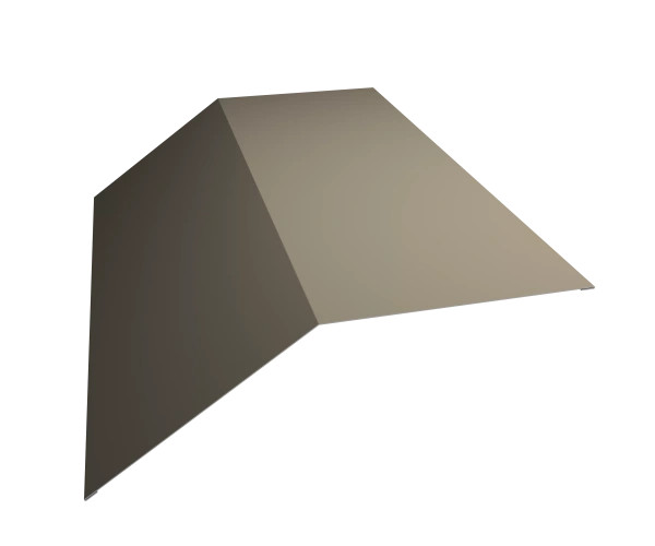 Планка конька плоского 190х190 0,45 Drap ST RAL 8004 терракота (2м)