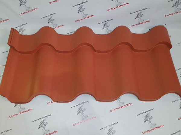 Металлочерепица МП Монтерроса-XL (AGNETA-20-Copper\Copper-0.5)