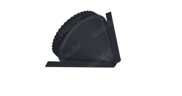 Заглушка малая конусная Quarzit PRO matt RAL 7024 мокрый асфальт