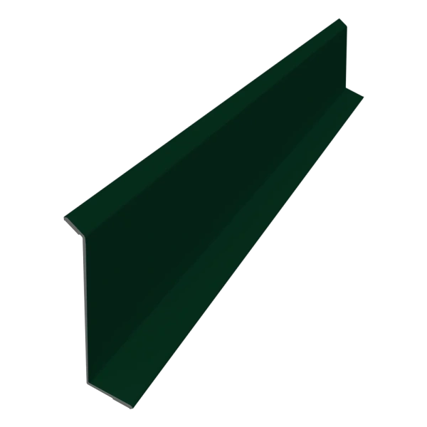 Планка примыкания в штробу 60 Grand Line 0,5 GreenCoat Pural BT с пленкой RR 11 темно-зеленый (RAL 6020 хромовая зелень) (3м)