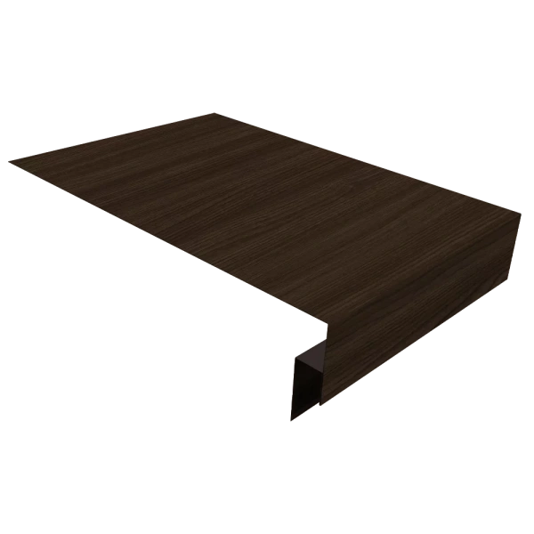 Планка торцевая 80х100 0,45 Print Elite Coffee Wood TwinColor (3м)