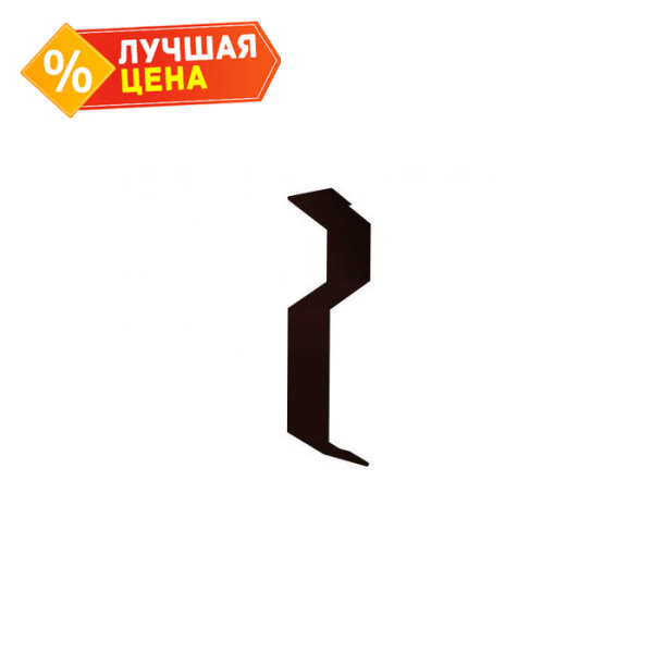Планка примыкания внакладку 25х17х35х17 0,5 GreenCoat Pural BT, matt RR 29 красный (RAL 3009 оксидно-красный) (2м)