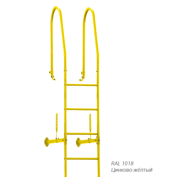 Лестница стеновая Grand Line RAL 3020 3м