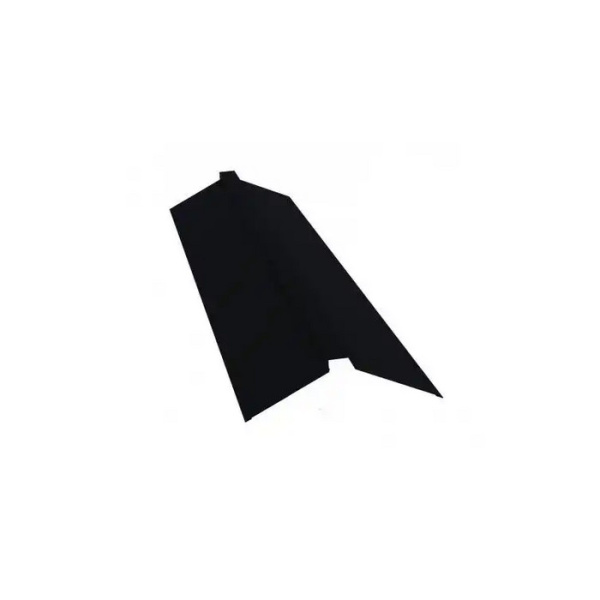 Планка конька фигурного 70x70 0,5 PurPro Matt 275 RAL 9005 черный (2,5м)