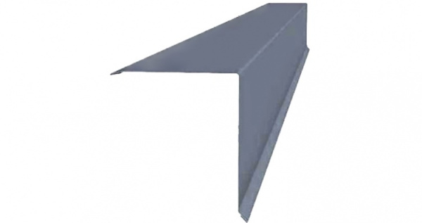 Планка конька односкатной кровли 180x160 0,45 Drap TX RAL 7004 сигнальный серый (2,5м)
