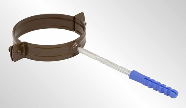 VEGAPROM 200/180 RAL8017 Крепление трубы ф180 саморез 10*160мм 