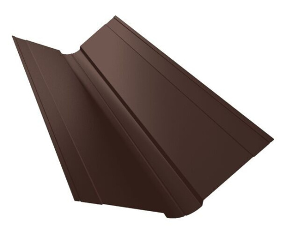 Планка ендовы верхней 115х30х115 0,5 Rooftop Matte RAL 8017 шоколад (2м)