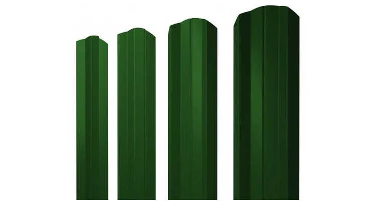 Штакетник М-образный В 0,4 PE-Double RAL 6005 зеленый мох