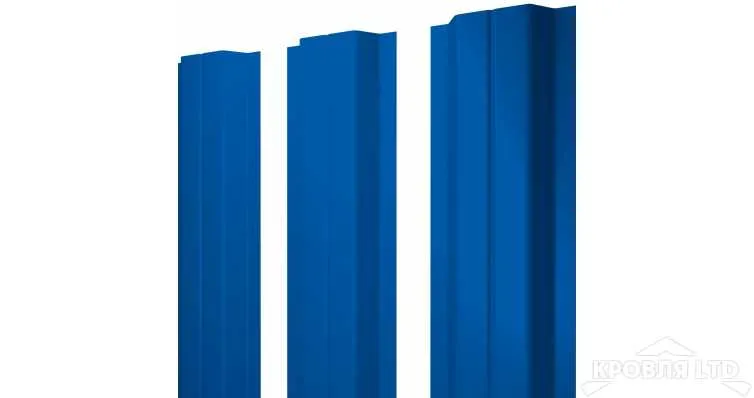 Штакетник П-образный А 0,45 PE RAL 5024 пастельно-синий
